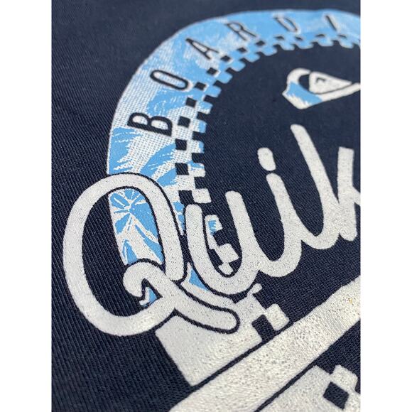 Quiksilver Logo Graphic T-Shirt Men’s Size Large White 100% Cotton Surf Skate - Picture 7 of 10